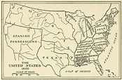 Map of the United States in 1800