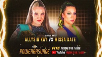 FULL MATCH - Allysin Kay vs Missa Kate | NWA PowerrrSurge S7E3 - YouTube