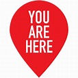 You Are Here Icon Here You Sign Png And Vector With Transparent ...