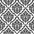 Black And White Damask Floral Seamless Pattern With Elegant Flower Buds ...