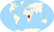 Detailed location map of Congo Democratic Republic | Congo Democratic ...