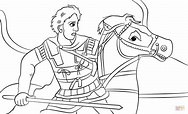 Dibujo de Alejandro Magno para colorear | Dibujos para colorear ...