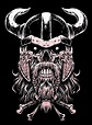 Viking Skull Dragon Tattoo Designs, Skull Tattoo Design, Viking Tattoo ...