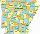 Arkansas County Map - AR Counties - Map of Arkansas