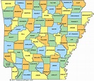 Arkansas County Map