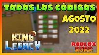 ⚔️TODOS los CODIGOS de KING LEGACY Roblox ⚔️ Agosto 2022 ⚔️ Codes ...