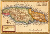 Old map of jamaica - Map of old jamaica (Caribbean - Americas)