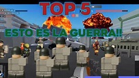 los MEJORES juegos de Guerra en roblox 2021 top 5 - YouTube