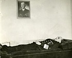 The body of German Admiral General Hans-Georg von Friedeburg in ...