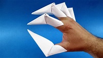 How to make claws out of paper step by step - YouTube