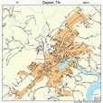 Dayton Tennessee Street Map 4719700