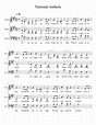 National Anthem Sheet music for Voice | Download free in PDF or MIDI ...