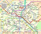 Paris metro map high resolution - Paris metro system map (Île-de-France ...