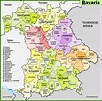 Detailed Map Of Bavaria Germany - Tour And Travel