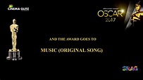 Oscars 2017 | Winner | Music - Original Song - YouTube