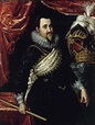 Porträt von König Christian IV. von Däne - Pieter Isaacsz als ...