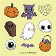 Halloween stickers | Dibujos de halloween, Dibujos de halloween faciles ...