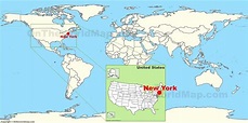 New York City on the World Map - Ontheworldmap.com