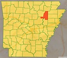 Map of Jackson County, Arkansas