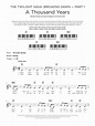 A Thousand Years Sheet Music | Christina Perri | Keyboard (Abridged)