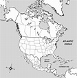 North America Blank Map, North America Atlas