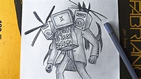 COMO DIBUJAR A Upgraded TITAN TV MAN de SKIBIDI TOILET | COMO DESENHAR ...