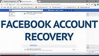 How to Reset/ Recover Facebook Account from Facebook Website? - YouTube