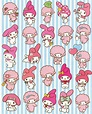 My Melody & Sweet Piano | Pegatinas imprimibles, Pegatinas bonitas ...