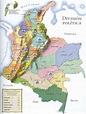 Mapa de Colombia con sus límites - Mapa Físico, Geográfico, Político ...