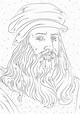 Leonardo Da Vinci Dibujo para colorear | Leonardo da vinci dibujos ...
