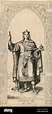 Retrato del emperador del Sacro Imperio Romano Otón III, grabado ...