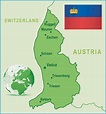 Principado de Liechtenstein en mapas: municipios importantes 2023