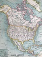 1912 North America Original Antique Map Estados Unidos | Etsy