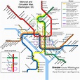 Washington Dc Metro Map With Street Overlay – Map Vector