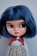 SOLD Out Blythe custom doll Ooak blythe doll Blue hair blythe | Etsy