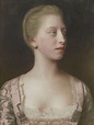 1754 Princess Augusta of Great Britain (1737-1813), later Duchess of Brunswick by Jean-Étienne ...