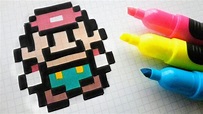 Handmade Pixel Art How To Draw A Super Mario Block Pixelart Arte ...