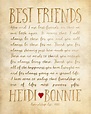 Custom Letter for Best Friend Art, Friendship Poem, Birthday or Thank ...