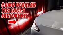 Como nivelar o regular las luces de tu auto (FÁCIL) - YouTube