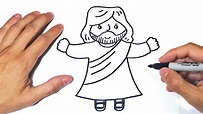 Como dibujar a Jesus | Dibujo de Jesus de Nazaret - YouTube
