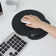Mouse pad with wrist support comfort hand rest anti-skid ergonomic ...