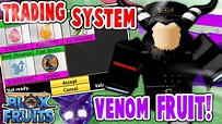 New Venom-Venom Fruit + Trading System SneakPeek in Blox Fruit UPDATE ...