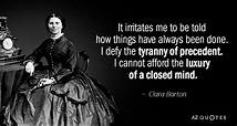 TOP 25 QUOTES BY CLARA BARTON | A-Z Quotes