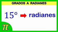 Conversión de grados sexagesimales a radianes | Expresar en radianes ...