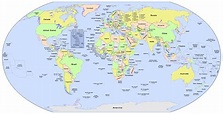 Printable World Map With Country Names | Images and Photos finder