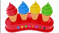 Learn Colors with 3D Soft Ice Cream for Children - Colours for Kids to ...