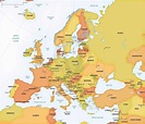 Vector Map of Western Europe Political | One Stop Map