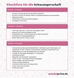 Checkliste für die Schwangerschaft - windelprinz.de
