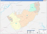 Floyd County, VA Wall Map Color Cast Style by MarketMAPS