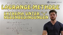 Lagrange-Methode Einfach Erklärt! + Beispiel - YouTube